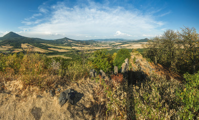 view from the high hill in the czech republic