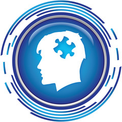 puzzle head icon