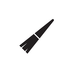 Fototapeta premium flat glyph brush paint icon. Logo element illustration. brush paint design. vector eps 10 . brush paint concept. Can be used in web and mobile .