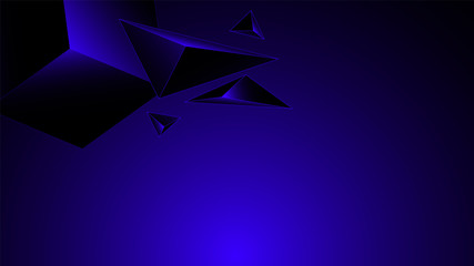 Modern polygonal gradient blue background illustration. Use for modern design, cover, template, decorated, brochure, flyer