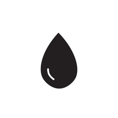 Fototapeta premium flat black glyph drop water icon. Logo element illustration. drop water design. vector eps 10 . drop water concept. Can be used in web and mobile .