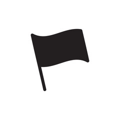 flat black glyph flag icon. Logo element illustration. flag design. vector eps 10 . flag concept. Can be used in web and mobile .