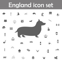 Dog breed icon. England icons universal set for web and mobile