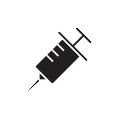 flat glyph injection icon. Logo element illustration. injection design. vector eps 10 . injection concept. Can be used in web and mobile .