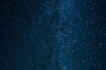 starry sky over the dunes night