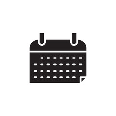 flat line calendar icon. Logo element illustration. calendar design. vector eps 10 . calendar concept. Can be used in web and mobile .
