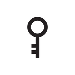 flat black glyph key icon. Logo element illustration. key design. vector eps 10 . key concept. Can be used in web and mobile .