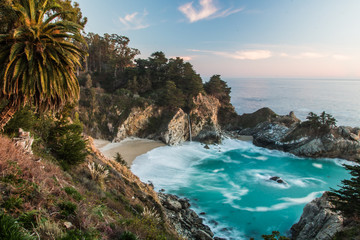 Coastal Waterfall