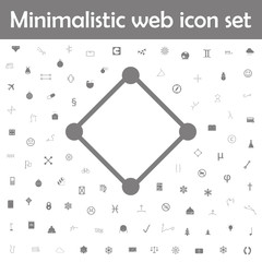 Square with dots icon. Web, minimalistic icons universal set for web and mobile