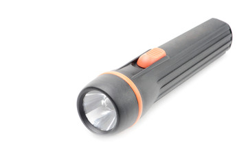 Flashlight black on a white background