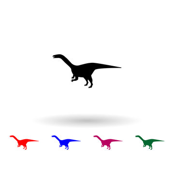 Sellosaurus multi color icon. Simple glyph, flat vector of dinosaur icons for ui and ux, website or mobile application