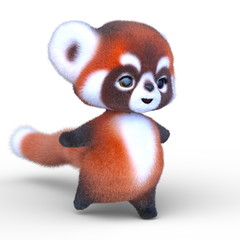 Obraz premium 3Dアライグマ