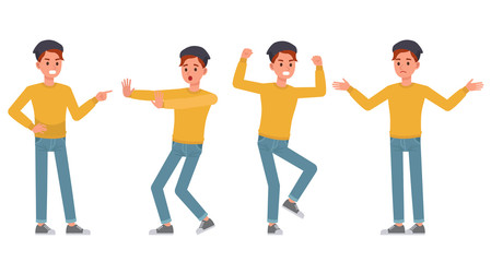 Obraz premium Man character vector design. no5