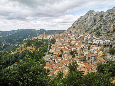 Townscape, Pietrapertosa, Potenza, Basilicata, Italy