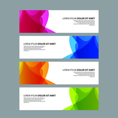 Vector Abstract design banner web template