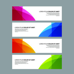 Vector Abstract design banner web template