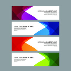 Vector Abstract design banner web template