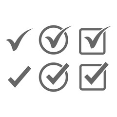 check mark icon vector design symbol