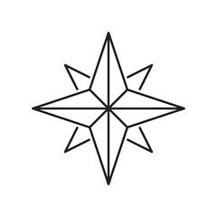 Obraz premium Direction arrow pin icon. Simple line, outline vector of navigation icons for ui and ux, website or mobile application