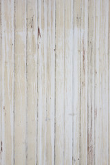 Verwitterte weiße Holzwand, Detail