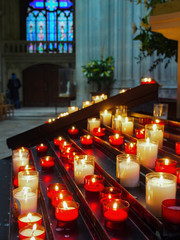 candles in a church
