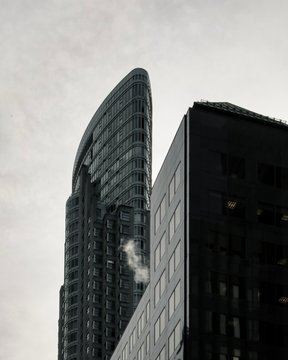 Skyscrapers in downtown Toronto on an overcast day