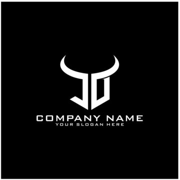 Letter JD logo icon design template elements