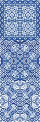 Ethnic ceramic tile in portuguese azulejo.