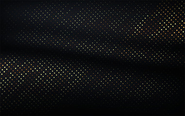 luxury black background with abstract dot gold