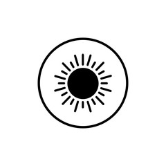 sun icon vector design symbol