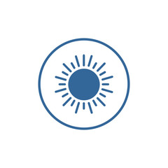 sun icon vector design symbol