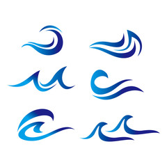 Fototapeta na wymiar Wave Logo