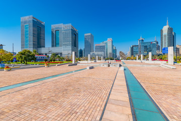 Fototapeta na wymiar Beautiful scenery of Century Square in Shanghai, China