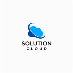 Cloud Tech Logo Design Inspiration For Business And Company