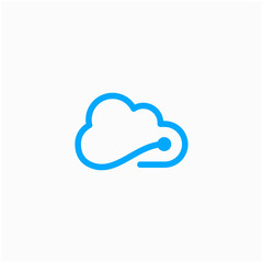 Cloud Tech Logo Design Inspiration For Business And Company