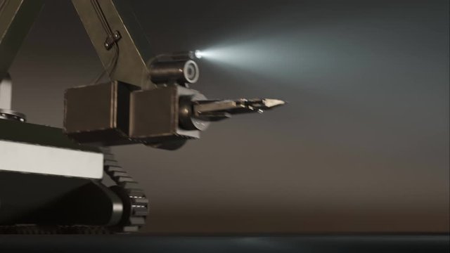 Police sapper robot locating and disarming a dynamite bomb in last second. 4KHD