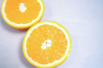 fresh sweet orange on white background