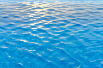 Swimming pool and sunlight refraction