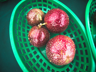 Fresh fruits and vegetables at the farmers market
