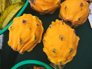 Fresh fruits and vegetables at the farmers market
