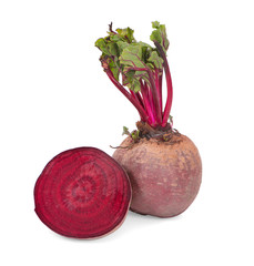 beetroots fresh an isolated on white background
