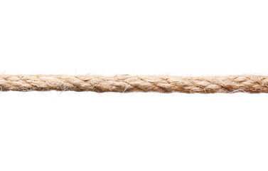 Clean rope on white background