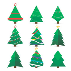 Set of Christmas tree