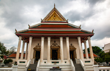 Wat Makutkasatriyaram, a buddhist temple of Bangkok
