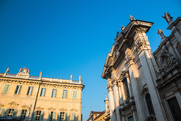 View of Piazza Sordello in Mantua (Mantova), north Italy
