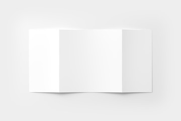 A4 A5 Gatefold Brochure White Blank Mockup