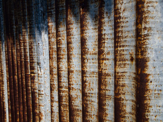 Rusty Corrugated metal texture or Galvanized iron steel background
