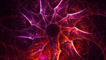 Fractal 3D rendering abstract light background