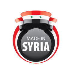 Syria flag, vector illustration on a white background