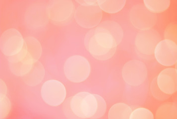 Blurred bokeh on a pink background close-up